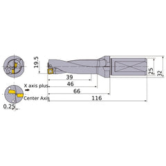 MVX1950X2F25 INDX DRILL
