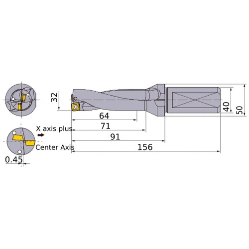 MVX3200X2F40 INDX DRILL