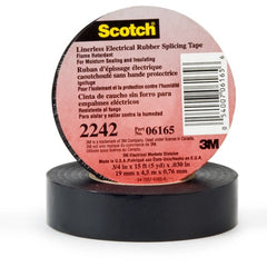 ‎3M Linerless Electrical Rubber Tape 2242 1-1/2″ × 15 ft 1″ core Black - Exact Tooling