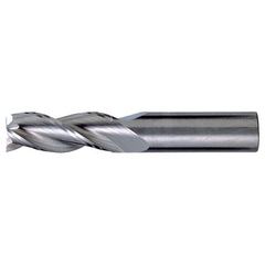 ‎1/4″ × 1/4″ × 1-1/4″ × 3″ RHS / RHC Solid Carbide 3-Flute Square End High-Performance End Mill for Aluminum - Bright - Exact Tooling