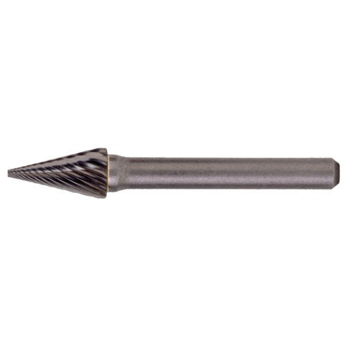SM-3 Standard Cut Solid Carbide Bur-Pointed Cone Shape - Exact Tooling