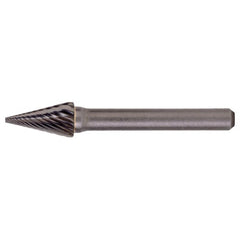 SM-51 Standard Cut Solid Carbide Bur-Pointed Cone Shape - Exact Tooling