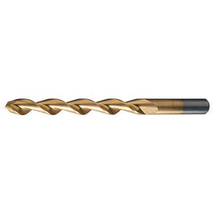 #1 RHS / RHC HSS 135 Degree Split Point Deep Hole Parabolic Drill - TiN - Exact Tooling
