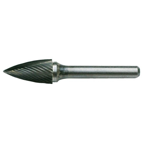 SG-41 Standard Cut Solid Carbide Bur-Pointed Tree Shape - Exact Tooling