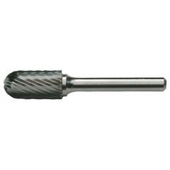 SC14 Standard Cut Solid Carbide Bur-Cylindrical with Ball Nose - Exact Tooling