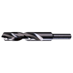 ‎1-17/64 RHS / RHC HSS 118 Degree Radial Point 1/2″ Reduced Shank Silver & Deming Drill - Steam Oxide - Exact Tooling