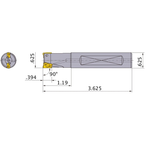 APX3000UR102FA10SA INDEXABLE ENDMIL