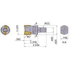 APX4000UR182AM12A35 INDX END MILL