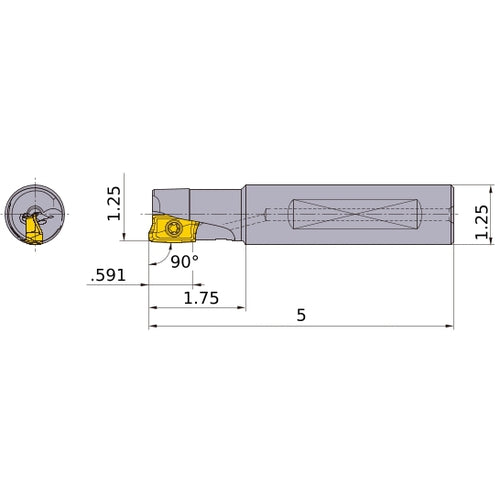 APX4000UR202FA20SA INDEXABLE ENDMIL
