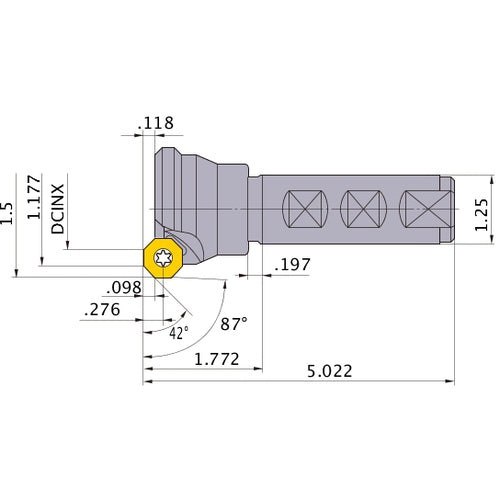 BOE4R243W20 INDEXABLE ENDMILL