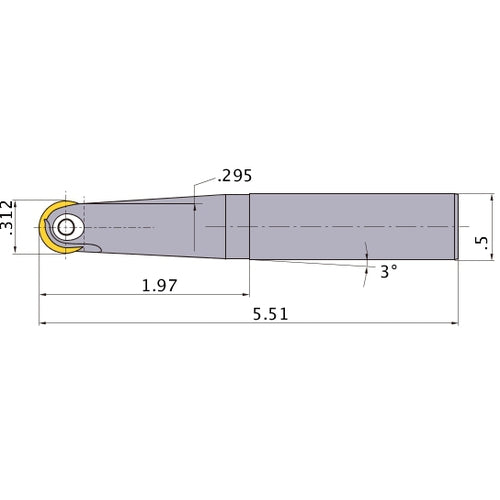 MBN040312TB INDEXABLE ENDMILL