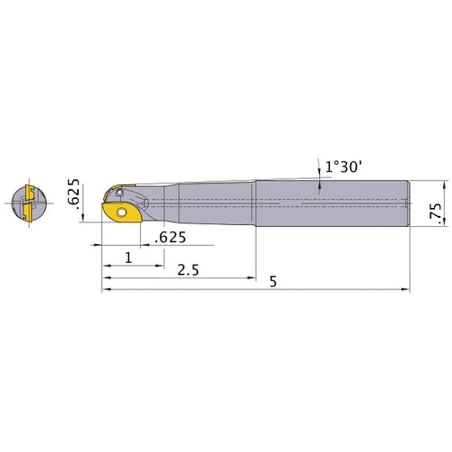 SRM210SAM2 INDEXABLE ENDMILL