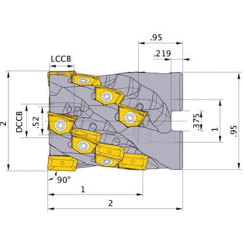 VFX5UR0203CA10 FACE MILL