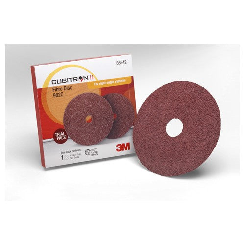 ‎3M Cubitron II Fibre Disc 982C 4-1/2″ × 7/8″ 36+ Trial Pack - Exact Tooling