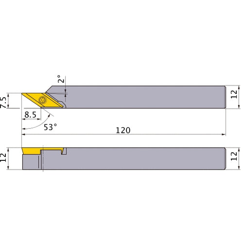 ‎BTVHR1212-75 TURNING HOLDER
