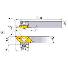 ‎CTBHR1010-160 TURNING HOLDER