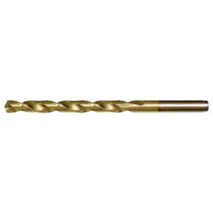#13 RHS / RHC HSS-CO 8% (M42) 135 Degree Split Point Heavy Duty Cobalt Drill - TiN - Exact Tooling