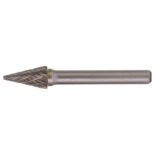 SM-5 Double Cut Solid Carbide Bur-Pointed Cone Shape - Exact Tooling