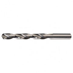 #30 RHS / RHC HSS 118 Degree Radial Point Low Helix Jobber Drill - Bright - Exact Tooling