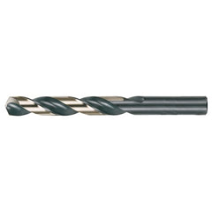 Z RHS / RHC HSS 135 Degree Split Point Heavy Duty Jobber Length Drill - Black & Gold - Exact Tooling