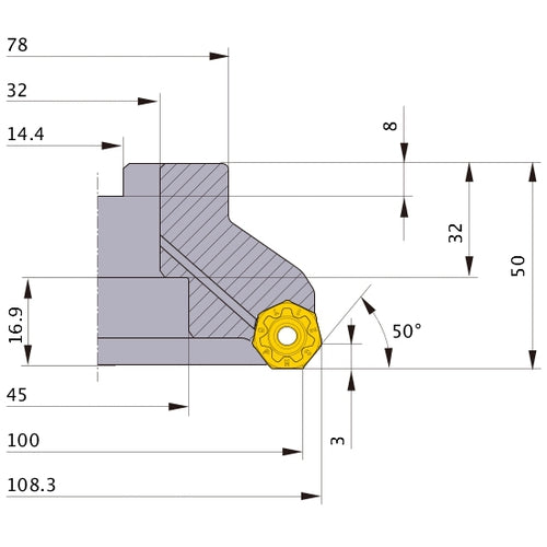 ‎AHX440S-100B12AR MILL