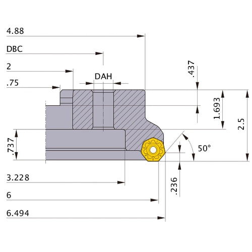 AHX640SUR0607FA FACE MILL