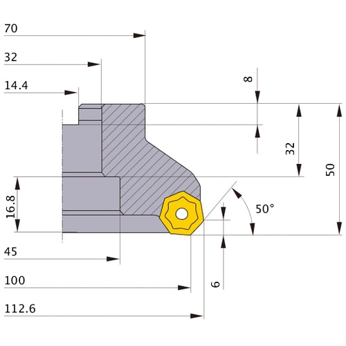 ‎AHX640W-100B10L MILL
