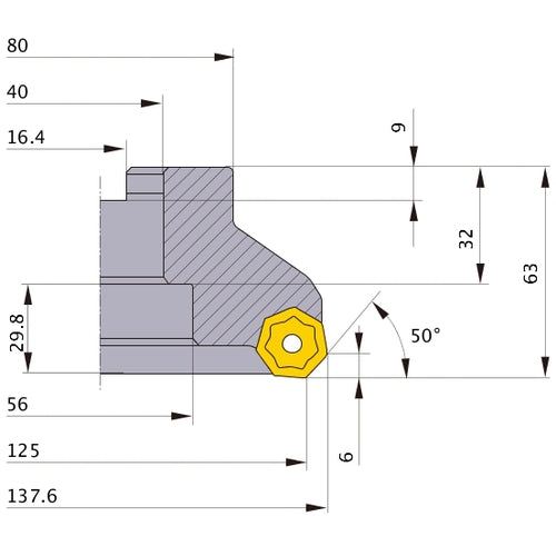 ‎AHX640W-125B12R MILL