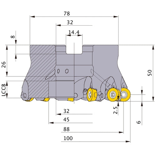 ‎ARP6P-100B11AR MILL