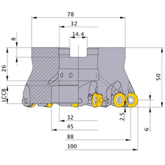 ‎ARP6P-100B11AR MILL
