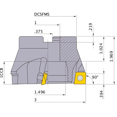 ASX400R0304C FACE MILL