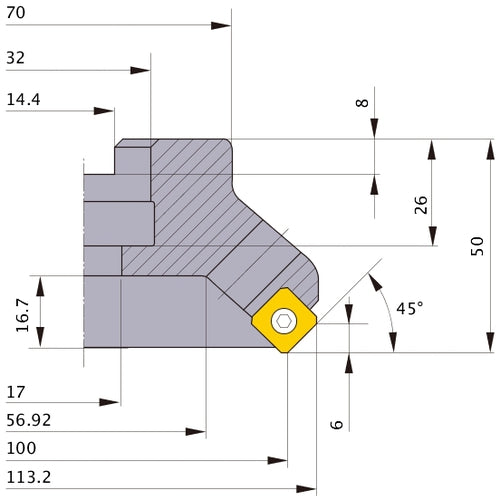 ‎ASX445-100A07R MILL