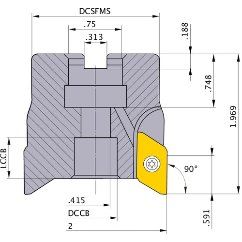 BXD4000R0203B FACE MILL
