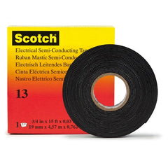 Scotch Electrical Semi-Conducting Tape 13 3/4″ × 15 ft Printed Black - Exact Tooling
