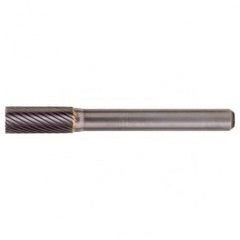 SB-51 Standard Cut Solid Carbide Bur-Cylindrical with End Cut - Exact Tooling