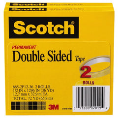 ‎Scotch Double Sided Tape 665-2P12-36 1/2″ × 1296″ 2 pk - Exact Tooling