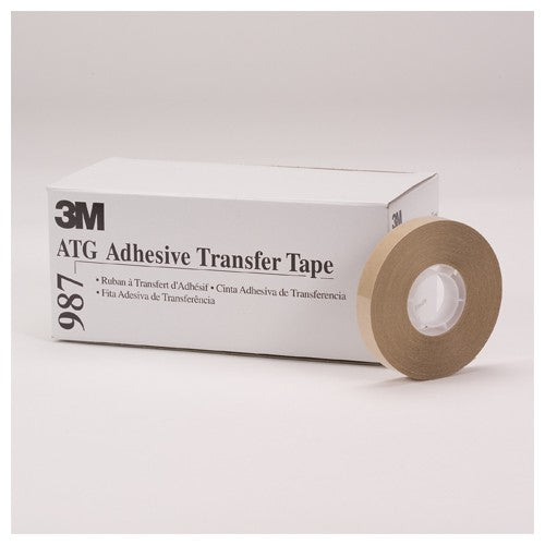 3M ATG Adhesive Transfer Tape 987 Clear 1/2″ × 60 yd 1.7 mil - Exact Tooling