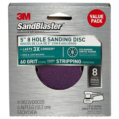 3M SandBlaster Sanding Discs 99621SB-ES 5″ × 8Hole 60 grit - Exact Tooling