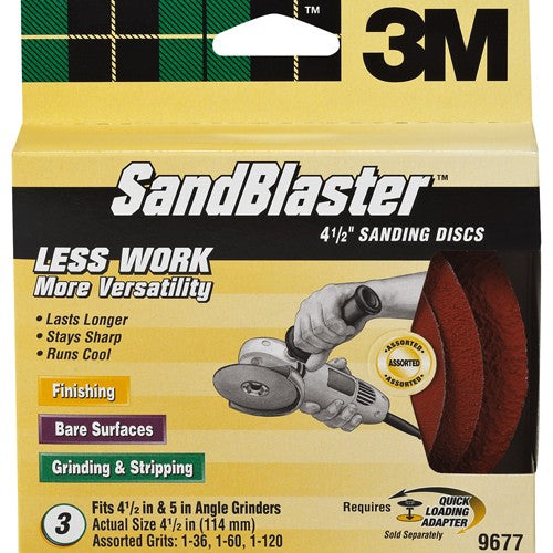 4.5 in 3M™ SandBlaster™ Sanding D Alt Mfg # 54764 - Exact Tooling
