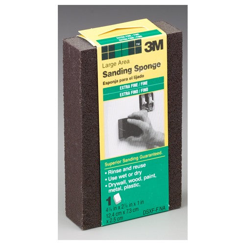 ‎3M General Purpose Sanding Sponge DSMC-ESF-10 2 7/8″ × 4 7/8″ × 1″ Dual Grit Medium/Coarse - Exact Tooling