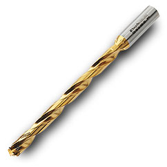 TD1200144S6R01 12xD Gold Twist Drill Body-Cylindrical Shank - Exact Tooling