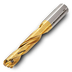 TD2000100S1R01 5xD Gold Twist Drill Body-Cylindrical Shank - Exact Tooling