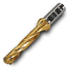 TD170008518R01 5xD Gold Twist Drill Body-Universal Flat Shank - Exact Tooling