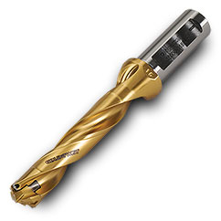 TD2100105C8R01 5xD Gold Twist Drill Body-Universal Flat Shank - Exact Tooling