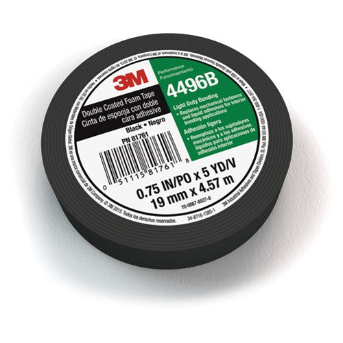 3M Double Coated Polyethylene Foam Tape 4496B 3/4″ × 5 yd 62 mil 12 Rolls/Case - Exact Tooling