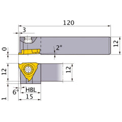 ‎GTBHR1212-30 TURNING HOLDER