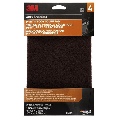 3M Paint and Body Scuff Pad 03193 6″ × 9″ - Exact Tooling