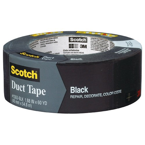 3M Black Duct Tape 3960-BK 1.88″ × 60 yd (48 mm × 54 8 m) - Exact Tooling
