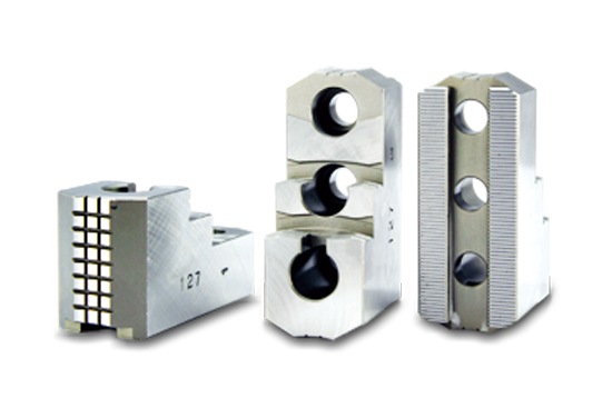 Auto Strong Hard jaw for hydraulic power chuck - Part # HJ15-1 - Exact Tooling