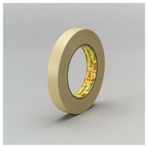 3M Masking Tape 2308 Tan 18 mm × 55 m 5.3 mil - Exact Tooling